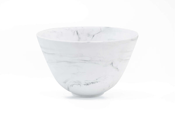 Clear White Conical Bowl